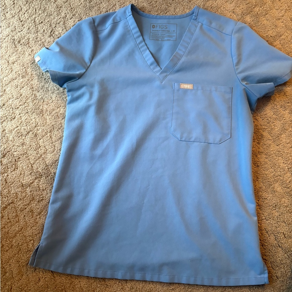 Figs Blue Scrub Set